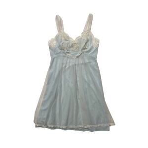 Vintage Lady Lynne Baby Blue Slip Nightgown